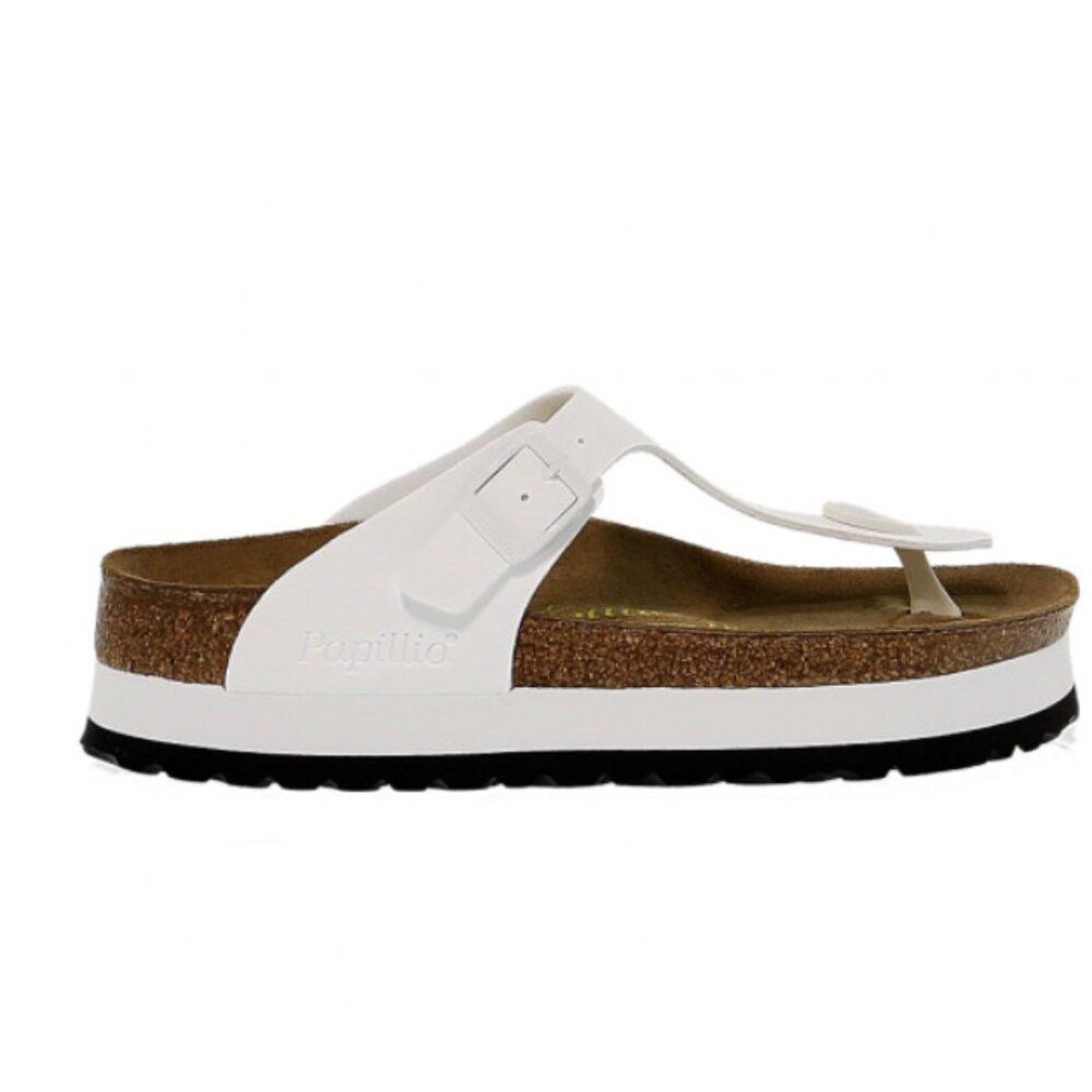 Birkenstock Papillio Gizeh Platform Sandals – White Size EU 36 US Women’s 5–5.5 - Picture 6 of 15